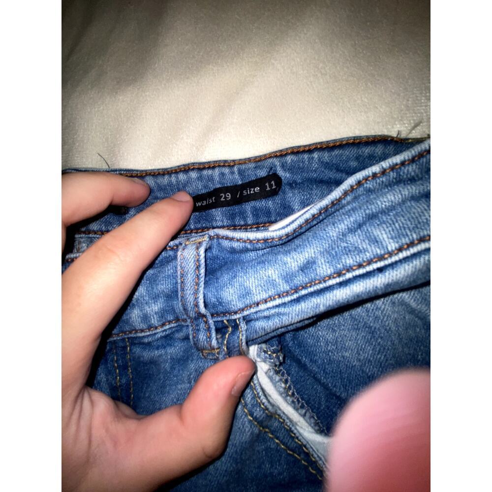 Black Label C'est Toi Womens Very Raw Hem Skinny Jeans Size 29 - Picture 5 of 7